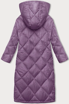 Pikowana kurtka damska zimowa różowa (H-896-38)