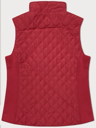 Kamizelka damska z elastycznymi wstawkami J Style czerwona (11Z8152)