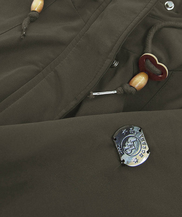 Wodoodporna parka damska na futerku army (m-933)