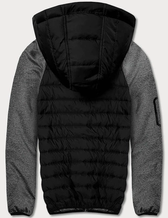 Męska kurtka-bluza czarny-grafit (8M905-392)