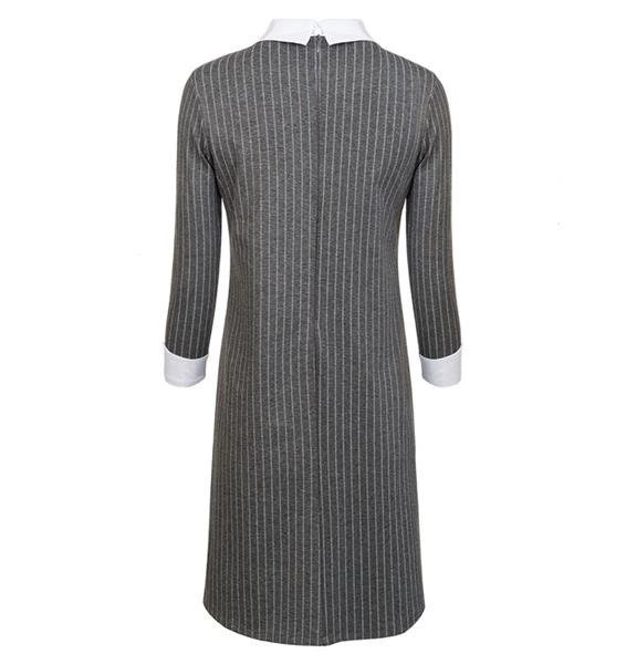 SUKIENKA Z KOŁNIERZEM I NASZYJNIKIEM GRAFITOWA (9339)