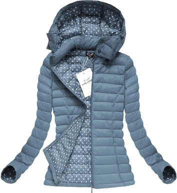 PIKOWANA KURTKA SZARONIEBIESKA (7112BIG)