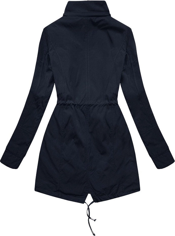 DWUSTRONNA PARKA Z KAPTUREM GRANATOWO-SZARA (W303)