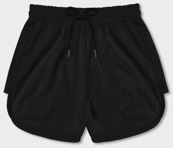 Sportowe spodenki damskie czarne (8K951-3)