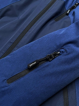 DAMSKA KURTKA NA NARTY CIEMNY NIEBIESKI (B2353)