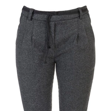 SPODNIE CHINOS W JODEŁKĘ GRAFITOWE (SP82)