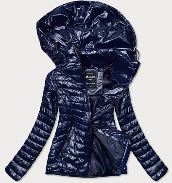 PIKOWANA KURTKA DAMSKA GRANATOWA (6384)