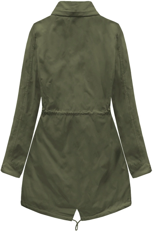 DWUSTRONNA PARKA Z KAPTUREM KHAKI (W0233BIG)