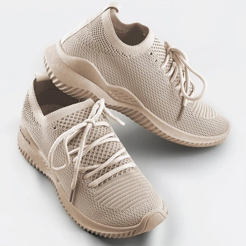 LEKKIE BUTY SPORTOWE DAMSKIE BEŻOWE (XA052)