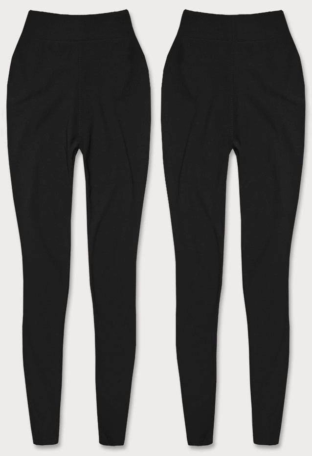 Bawełniane legginsy czarne (YW01053-A1)