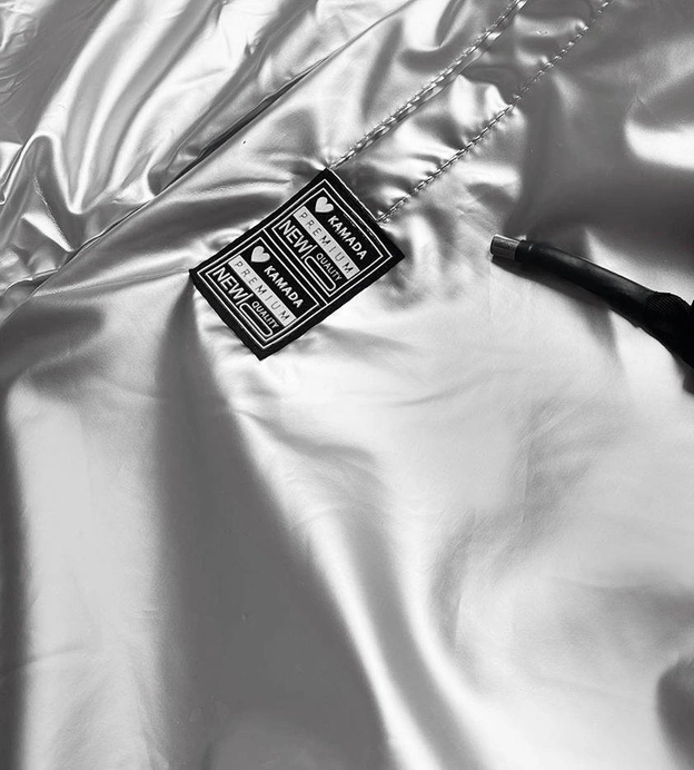 Przejściowa kurtka damska srebrna (741art)