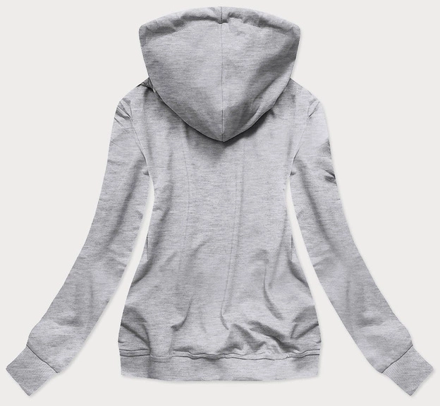 Damska bluza sportowa z nadrukiem szara (n7283)