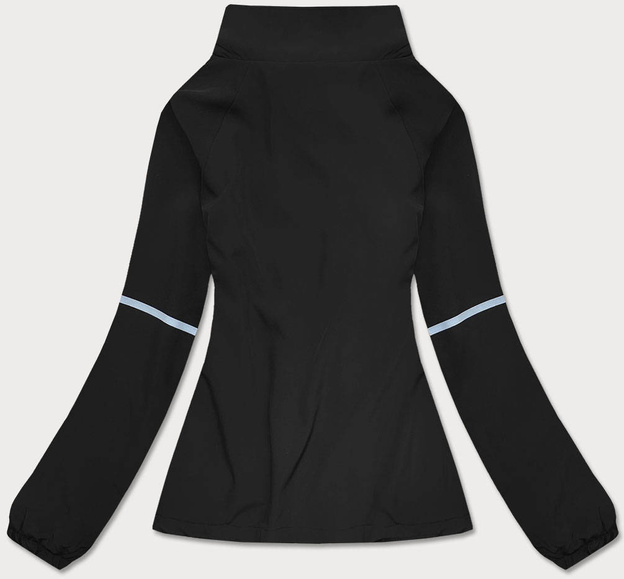 Cienka bluza na suwak czarna (20325)