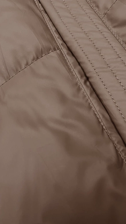 Pikowany bezrękawnik damski puchowy S'West ciemny beż (B8223-12)