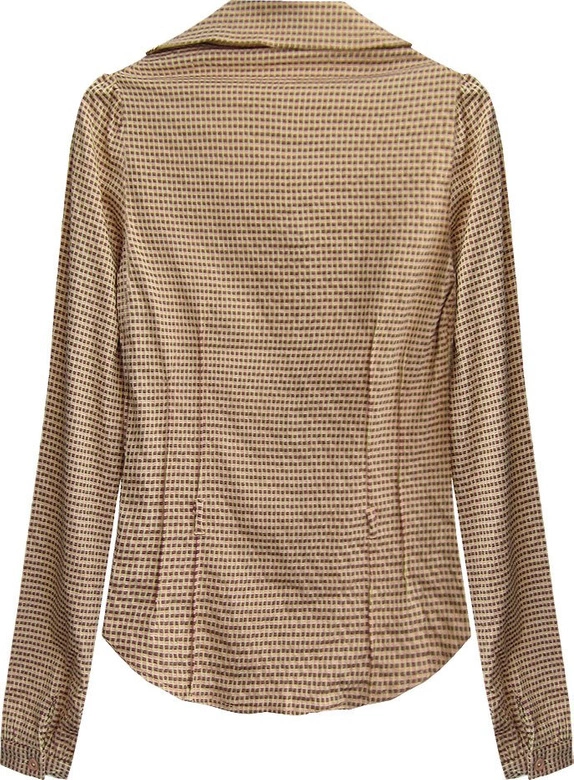 KOSZULA Z DŁUGIM RĘKAWEM ŁOSOSIOWA (X1008X)