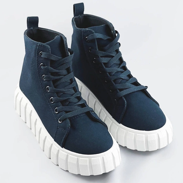 Sznurowane trzewiki granatowe (xa060)