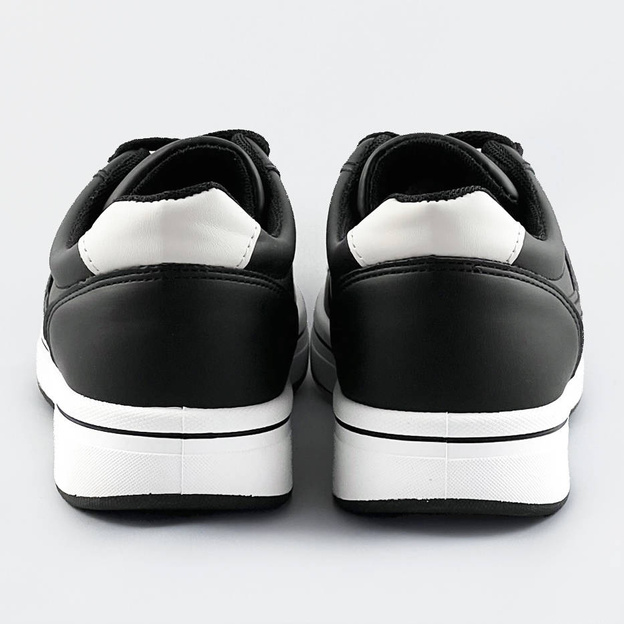 Sportowe buty damskie czarno-białe (ad-587)