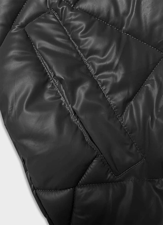 Damska kurtka zimowa pikowana czarna (5M3189-392)