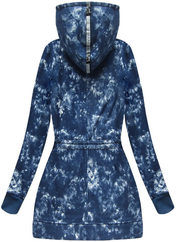 DŁUGA BLUZA Z HAFTAMI GRANATOWA 1 (J68BS)