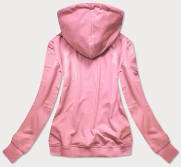 Damska bluza sportowa z kapturem brudny róż (n4596)