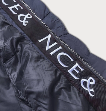 Przejściowa kurtka damska puchowa granatowa (2M-001)