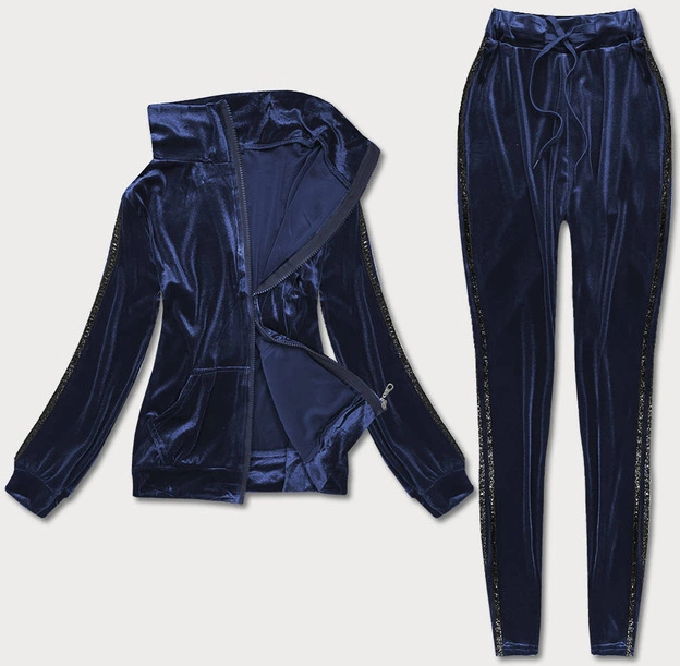KOMPLET BLUZA + LEGGINSY GRANATOWY (YP-9968)