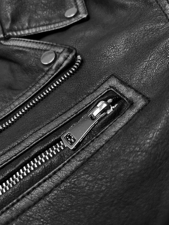 Ramoneska vintage z paskiem J Style czarna (11Z8125)