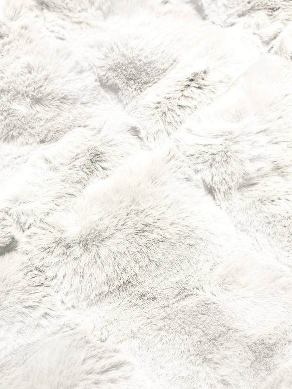 Krótka kurtka damska futerko biała (br9748-26)