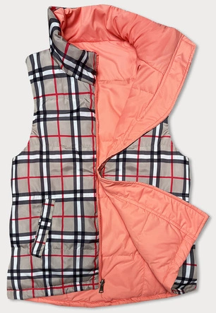 Dwustronna kamizelka damska łososiowa (2383)