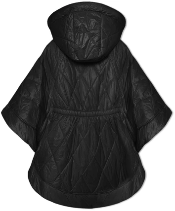 Kurtka typu ponczo czarna (P3-6911-1)