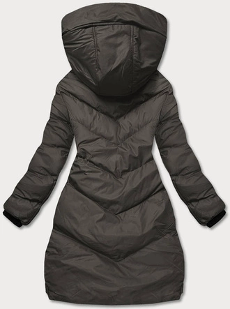Kurtka zimowa damska z kapturem army (5m733-136)