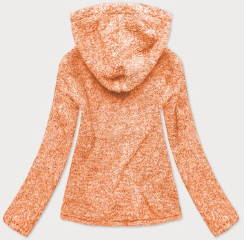 Pluszowa damska bluza melanż pomarańczowa (HH008-48)