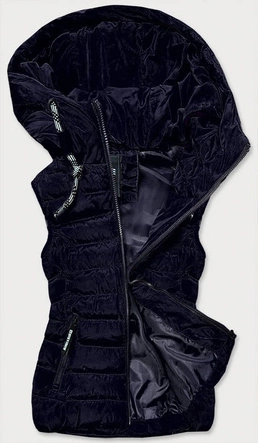 KAMIZELKA DAMSKA Z PUCHEM NATURALNYM GRANAT (RQW6815)