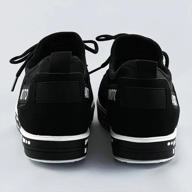 Wsuwane tenisówki damskie czarne (c1039)