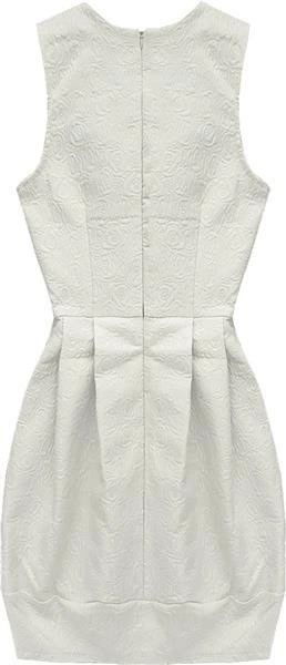 SUKIENKA Z TŁOCZONYM WZOREM ECRU (3121)