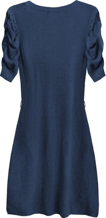 SWETERKOWA SUKIENKA GRANATOWA (1109/2)