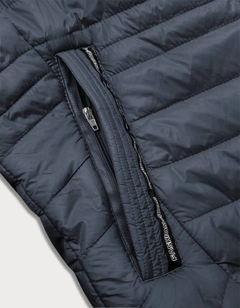 PIKOWANA KAMIZELKA DAMSKA GRANATOWA (6307)