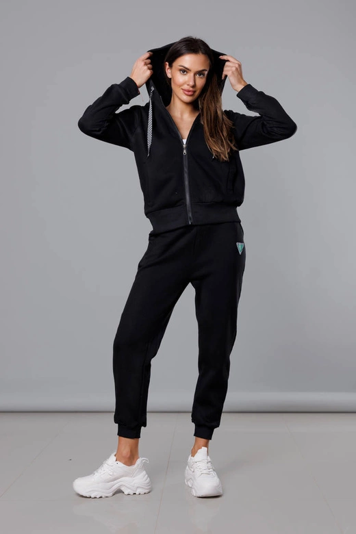 Komplet sportowy damski czarny (YP-1137)