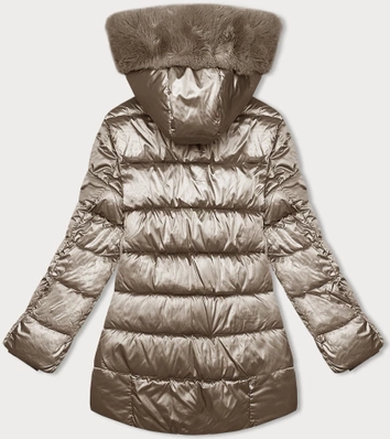 Damska kurtka bombka S'west beżowa (B8192-12)