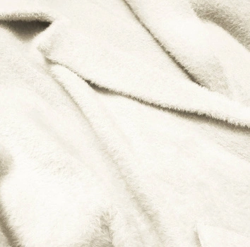 WEŁNIANA NARZUTKA ALPAKA ECRU (7102#)