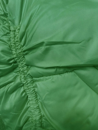 Przejściowa kurtka damska z podszewką w kratkę zielona (842)