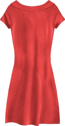 SWETERKOWA SUKIENKA MINI CZERWONA (1520/1)