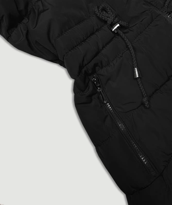 Przejściowa dwustronna kurtka damska J Style army-czarna (16M9159-136)