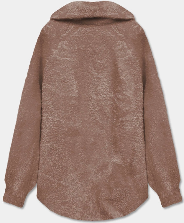 Krótka narzutka alpaka ciemnobeżowa (CJ65)