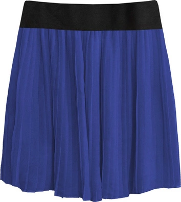PLISOWANA SPÓDNICA MINI CHABROWA (9228/5)