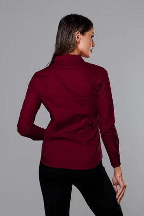 Klasyczna koszula damska bordowa (HH039-6)