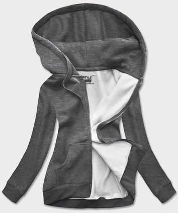Bluza damska sportowa ciemna szara (W03-5)