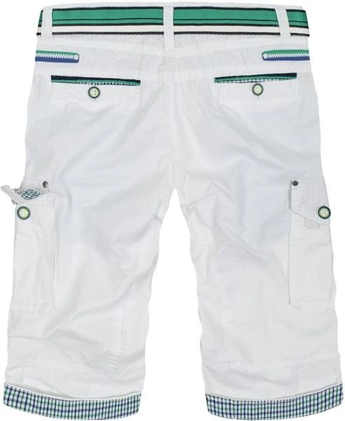 BIAŁE SPODENKI Z PASKIEM (1602M)