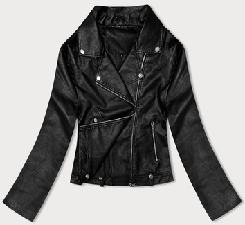 Klasyczna ramoneska damska czarna (11Z8060)