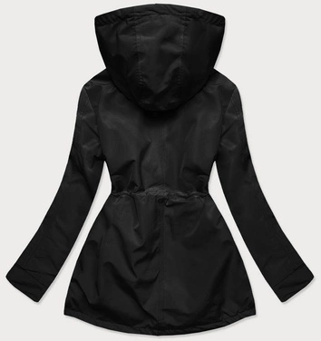 KURTKA - PARKA DAMSKA CZARNA (6853)